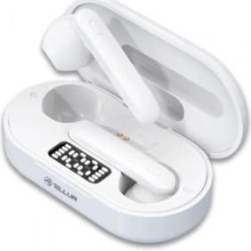 Casti bluetooth tellur flip true wireless alb