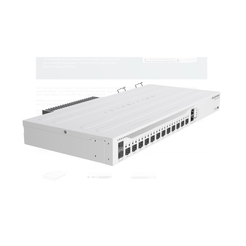 Mikrotik router de retea ccr2004-1g-12s+2xs procesor: 1700 mhz ram: 4 gb 128mb nand  routeros v7