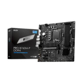 Placa de baza msi pro b760m-p ddr4 lga1700  specifications model name pro b760m-p ddr4 cpu