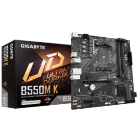 Placa de baza gigabyte b550m k am4 4x ddr4 1x displayport 1x hdmi 1x pcie