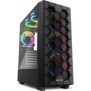 Carcasa sharkoon rgb hex black 2x bays 3.5 6x bays 2.5 (2 convertibile din bay-urile