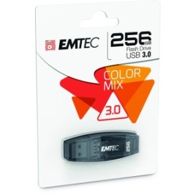 Usb flash drive emtec 256gb color mix usb 3.1