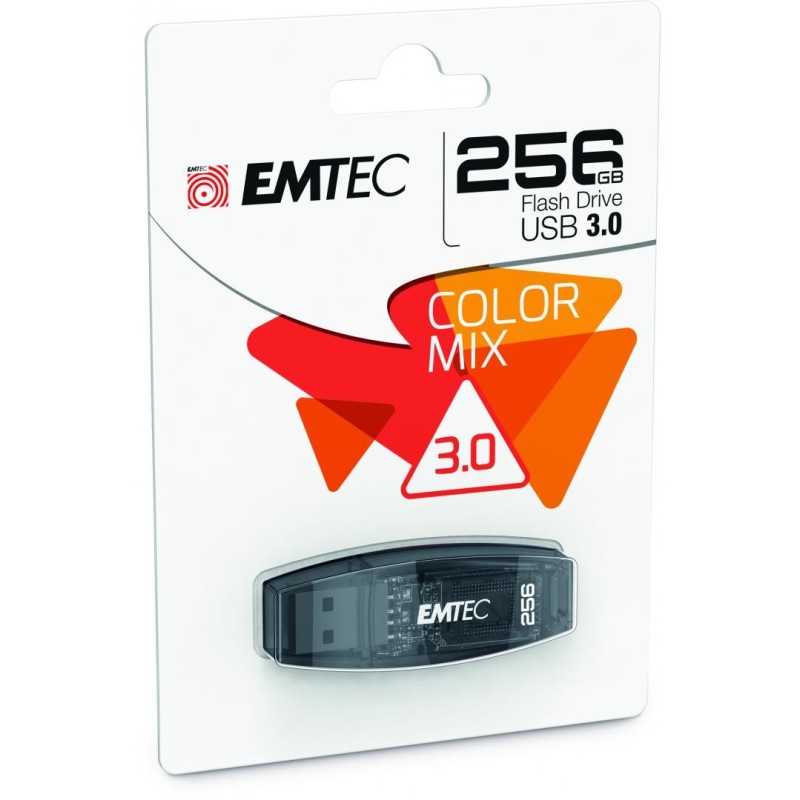 Usb flash drive emtec 256gb color mix usb 3.1