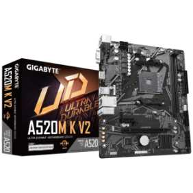 Placa de baza gigabyte a520m k v2 am4 2x ddr4 1x hdmi 1x d-sub 1x