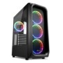 Carcasa sharkoon tk5m rgb no psu expansion slots 7 tempered glass ventilatoare fata 3x 120