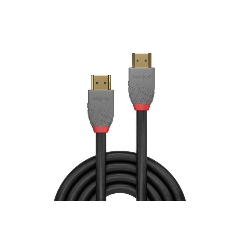 Cablu lindy 2m high speed hdmi latime de banda 48gbps 10240x4320@ 120hz anthra line