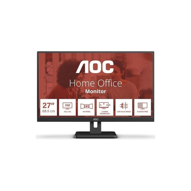 Monitor aoc 27e3um 27 inch panel type: va backlight: wled resolution:1920x1080 aspect ratio: 16:9 refresh