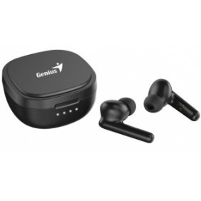 Casti genius hs-m910bt true wireless intraauriculare microfon bluetooth 5.0 usb c negru