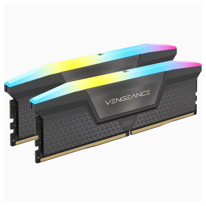 Memorie ram corsair rgb dimm ddr5 32gb 5200mhz 1.25v cl40 kit of 2 vengeance