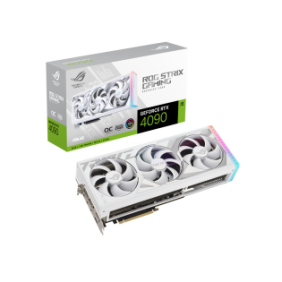 Placa video asus geforce rtx 4090 rog strix white o24g 24gb gddr6x 384-bit dlss 3.0