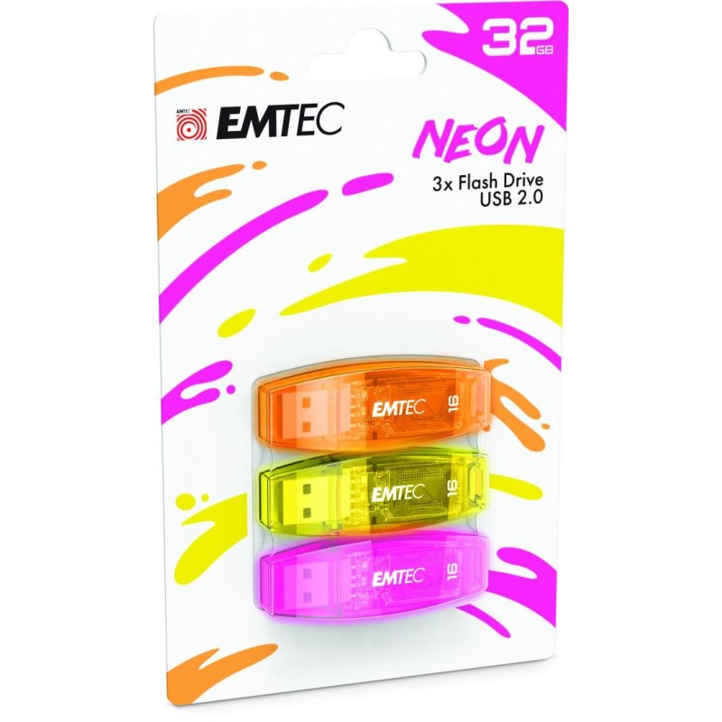 Usb emtec 32gb usb 2.0 pachet de 3 buc