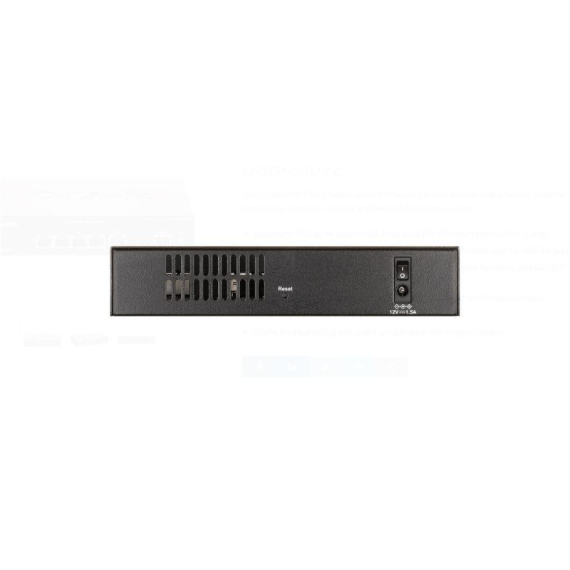 D-link dsr-250v2 5 port gigabit vpn router interfata: 1 x 10/100/1000 mbps wan port 3