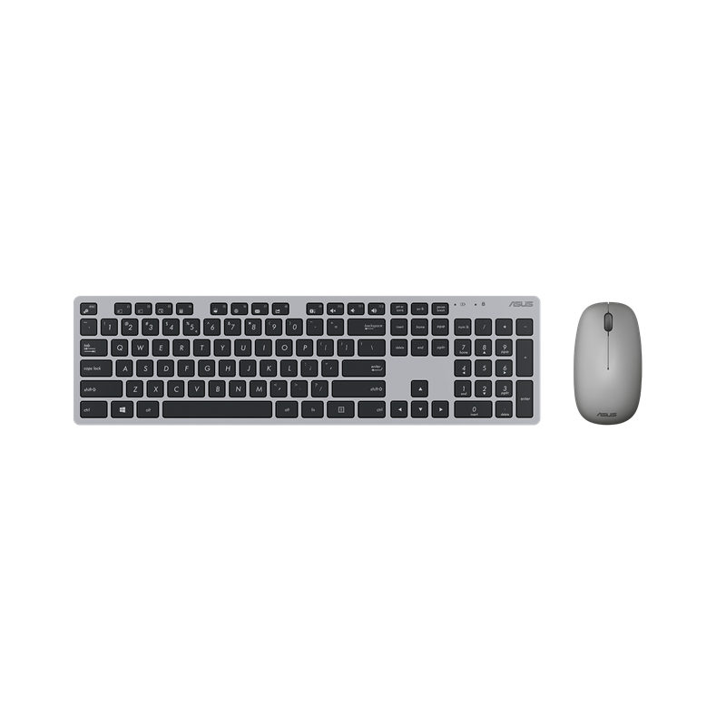 Kit tastatura + mouse asus w5000 wireless (10m) 2.4ghz 800/1200/1600dpi tastatura chiclet 13 dedicated windows