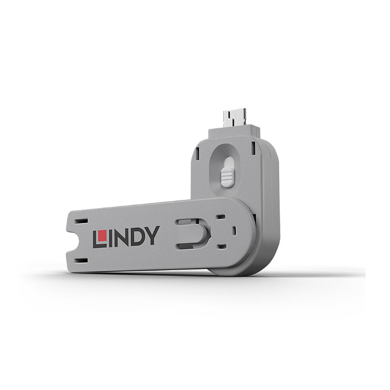 Lindy usb type a port blocker key alb