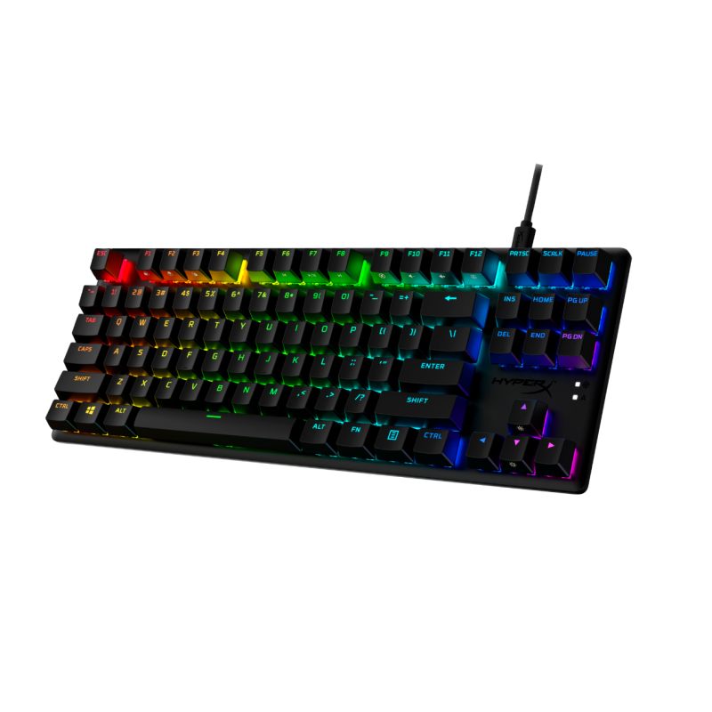 Tastatura hp hyperx alloy origins core pbt tastatura mecanica cablu usb type-c detasabil iluminare rgb