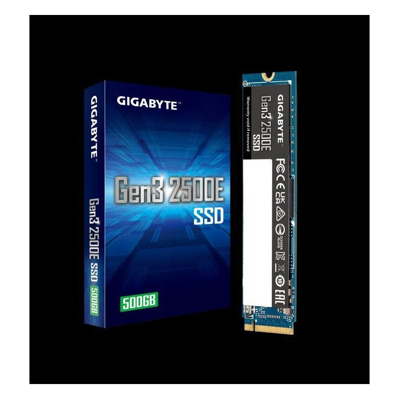 Ssd gigabyte gen3 500gb m.2 pcie 3.0x4 nvme1.3 viteza citire: 2300 mb/s viteza scriere: 1500