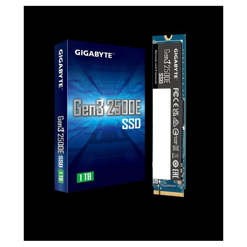 Ssd gigabyte gen3 1tb m.2 pcie 3.0x4 nvme1.3 viteza citire: 2400 mb/s viteza scriere: 1800