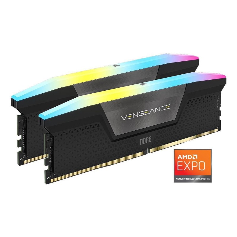 Memorie ram corsair rgb dimm ddr5 32gb 6000mhz 1.4v cl30 kit of 2 vengeance