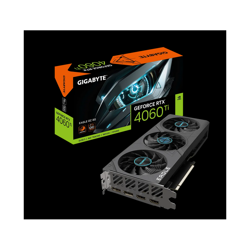 Placa video gigabyte geforce rtx 4060 ti eagle oc 8gb