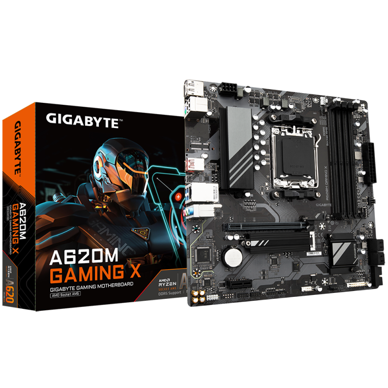 Placa de baza gigabyte a620m gaming x ax am5 4x ddr5 1x displayport 1x hdmi