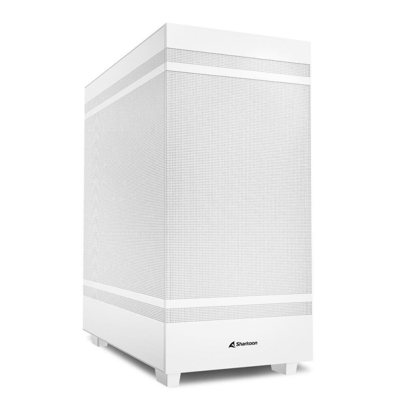 Carcasa sharkoon rebel c50 white mid tower no psu tempered glass atx