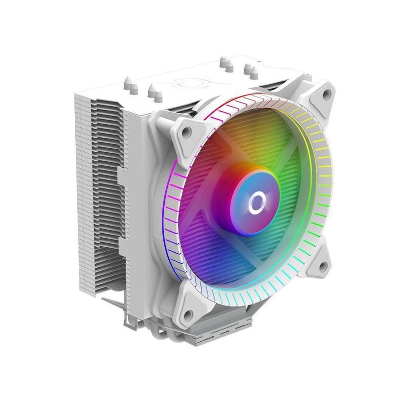 Cooler procesor aqyris uranus argb alb dimensiune heatsink 155x125x81mm (cu ventilator) un ventilator argb viteza