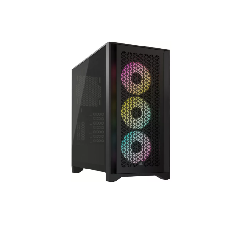 Carcasa corsair icue 4000d rgb airflow mid tower atx 3 ventilatoare incluse 120mm 2x 3.5