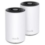 Tp-link axe5400 whole home mesh wi-fi 6 tri-band system deco xe75(2- pack) standarde wireless: ieee