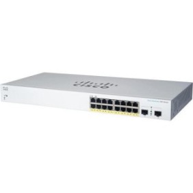 Switch  cisco cbs220-16t-2g 16 porturi 10/100/1000 2 x sfp buffer: 4.1 mb flash 64mb cpu