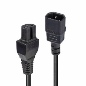 Lindy extensie cablu alimentare 2m c14 to c15 negru  description  connector a: iec c14 connector