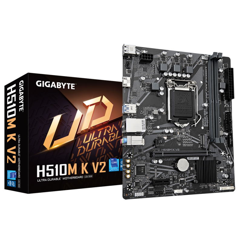 Placa de baza gigabyte h510m k v2 lga1200 2x ddr4 1x hdmi1x pci express x16