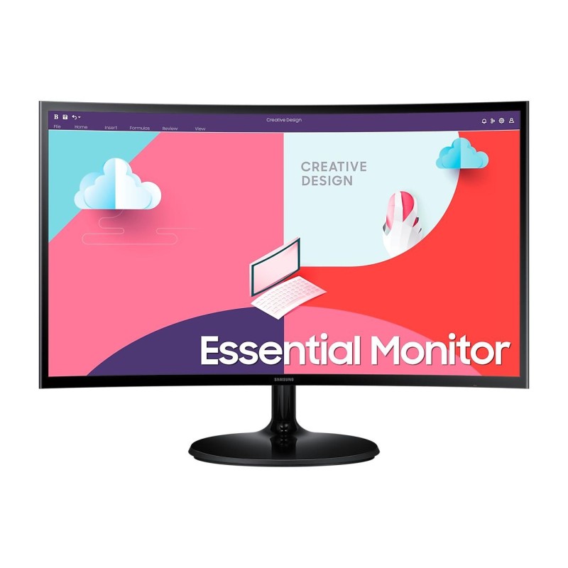 Monitor samsung ls24c364eauxen 24 inch curvature: 1800r  panel type: va backlight:  resolution: 1920x1080 aspect ratio: