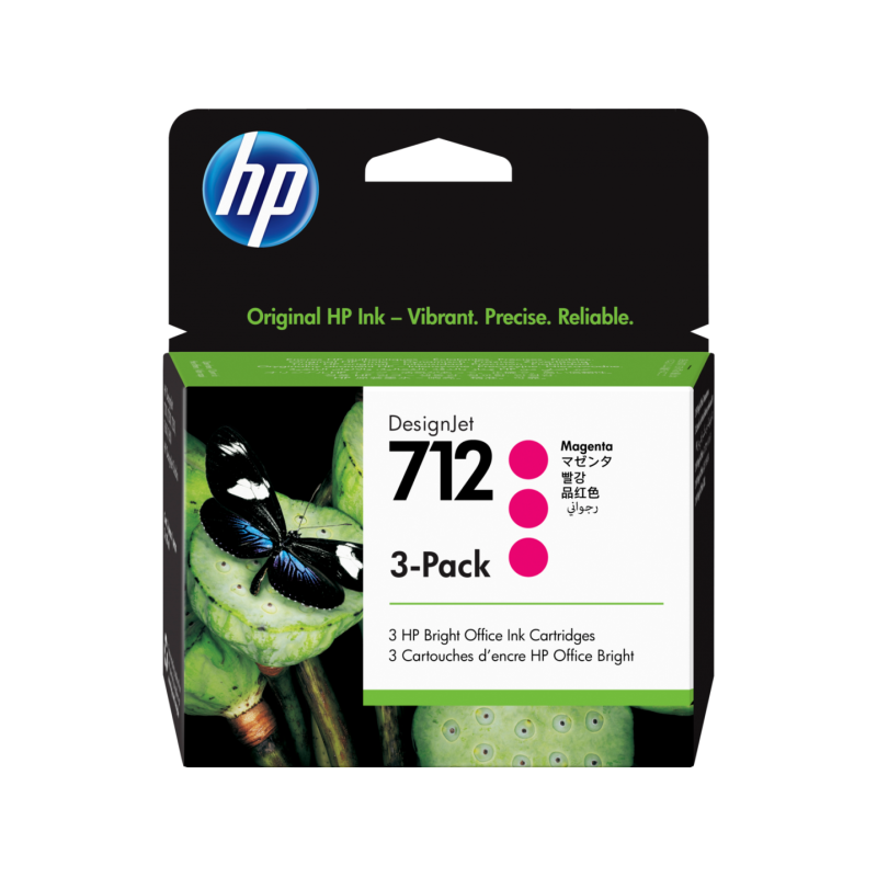 Hp 3ed78a magenta inkjet cartridge 3-pack 29ml pentru: designjet t210 t230 t250 t630 t650.