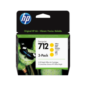 Hp 3ed79a yellow inkjet cartridge 3-pack 29ml pentru: designjet t210 t230 t250 t630 t650.