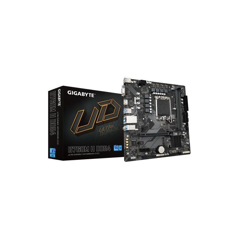 Placa de baza gigabyte b760m h lga1700 2x ddr4 1x d-sub 1x hdmi 1x pcie