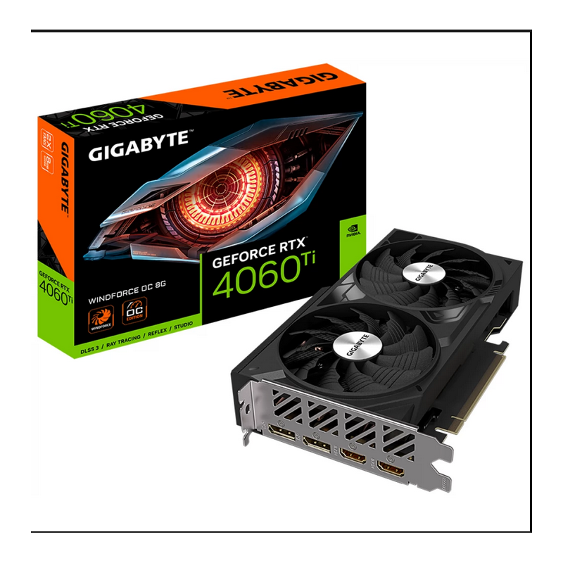 Placa video gigabyte geforce rtx™ 4060 ti (8gb) gddr6 128 bit pci-e 4.0 displayport 1.4a*2