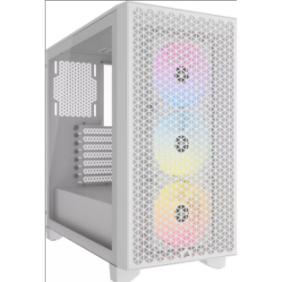 Carcasa corsair 3000d rgb mid-tower atx fara sursa 3 ventilatoare ar120 rgb series incluse alb