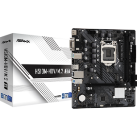 Placa de baza asrock h510m-hdv/m.2 se lga1200 2x ddr4 1 pcie 4.0 x16 1 pcie