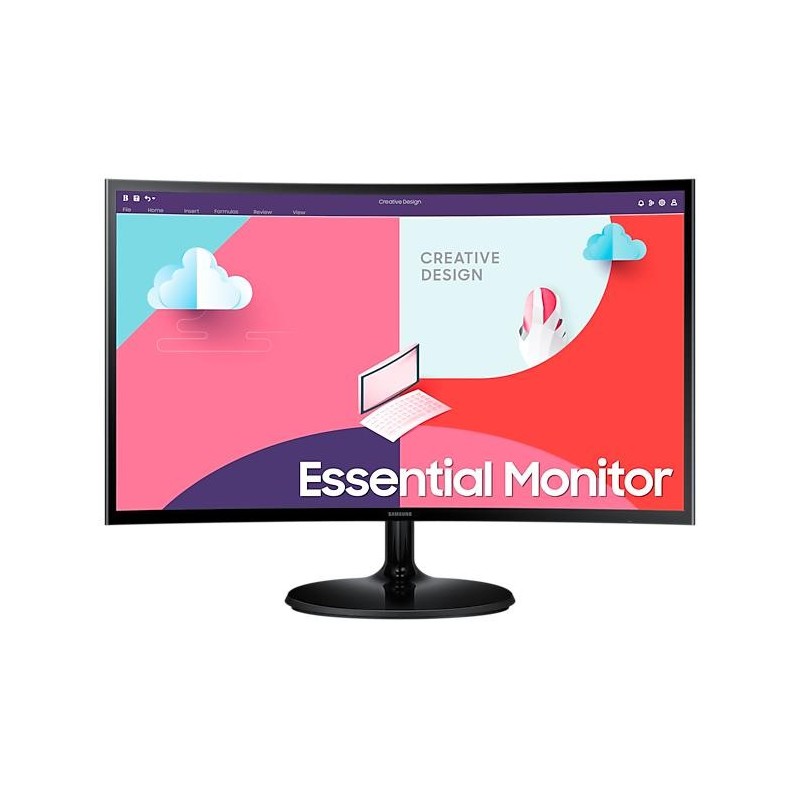 Monitor samsung ls24c360eauxen 24 inch curvature: 1800r  panel type: va resolution: 1920x1080 aspect ratio: 16:9