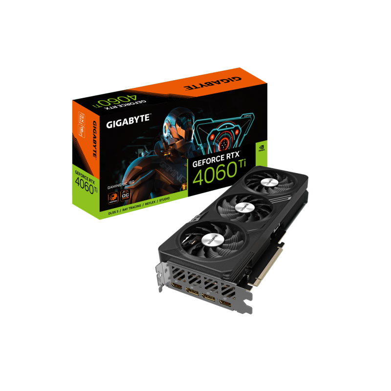 Placa video gigabyte geforce rtx­­™ 4060 ti gaming oc 16g gddr6 128 bit pci-e 4.0