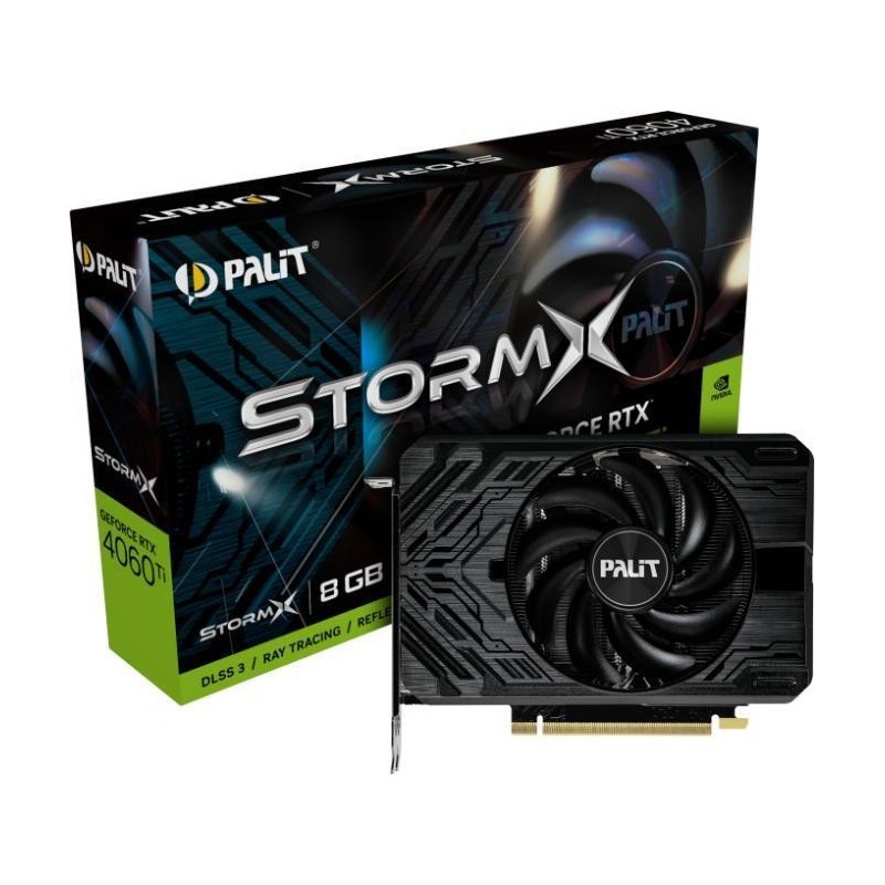 Placa video palit geforce rtx™ 4060 ti stormx 8gb gddr6 128bit pci-e 4.0 hdmi 2.1