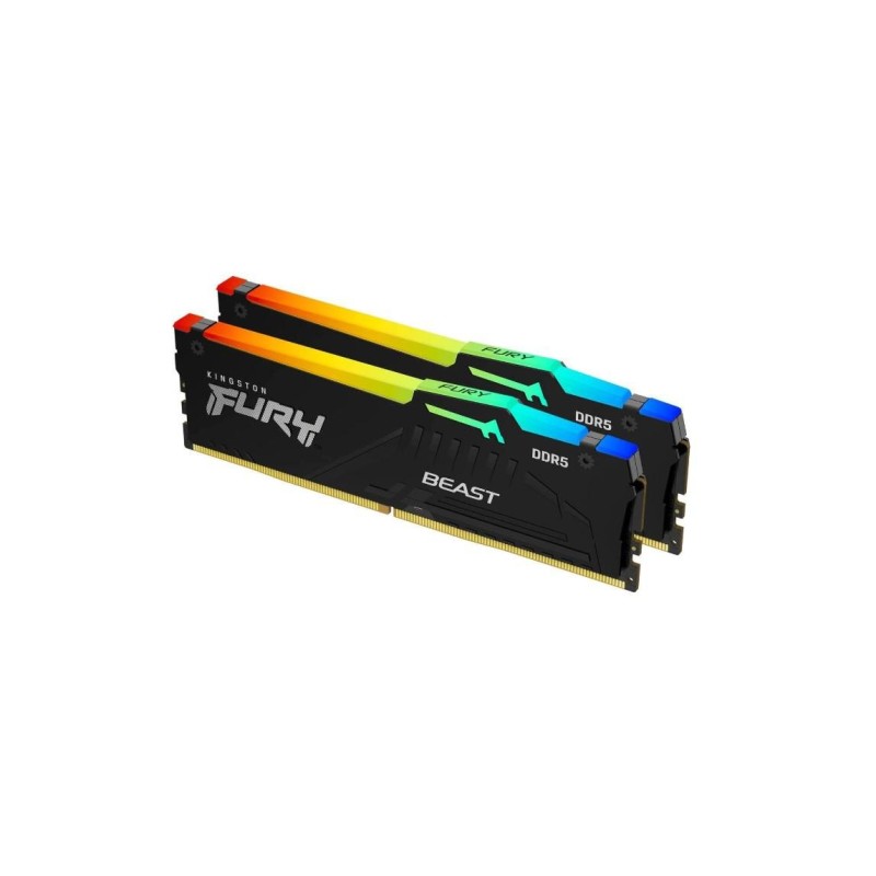 Memorie ram kingston dimm ddr5 32gb 5600mhz cl36 1.25v fury rgb kit of 2