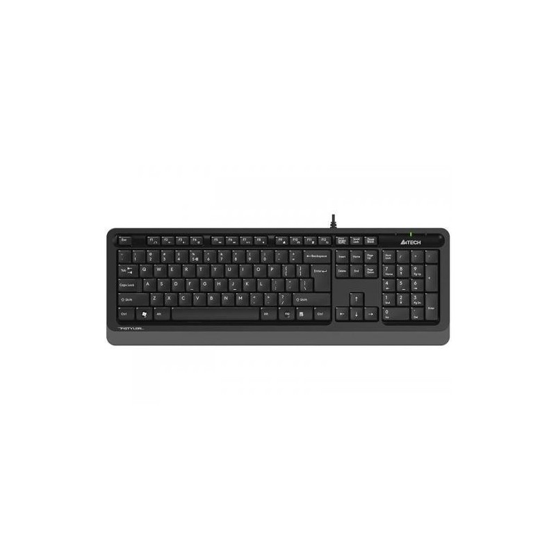 Tastatura a4tech cu fir 104 taste format standard usb negru & gri