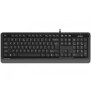 Tastatura a4tech cu fir 104 taste format standard usb negru & gri