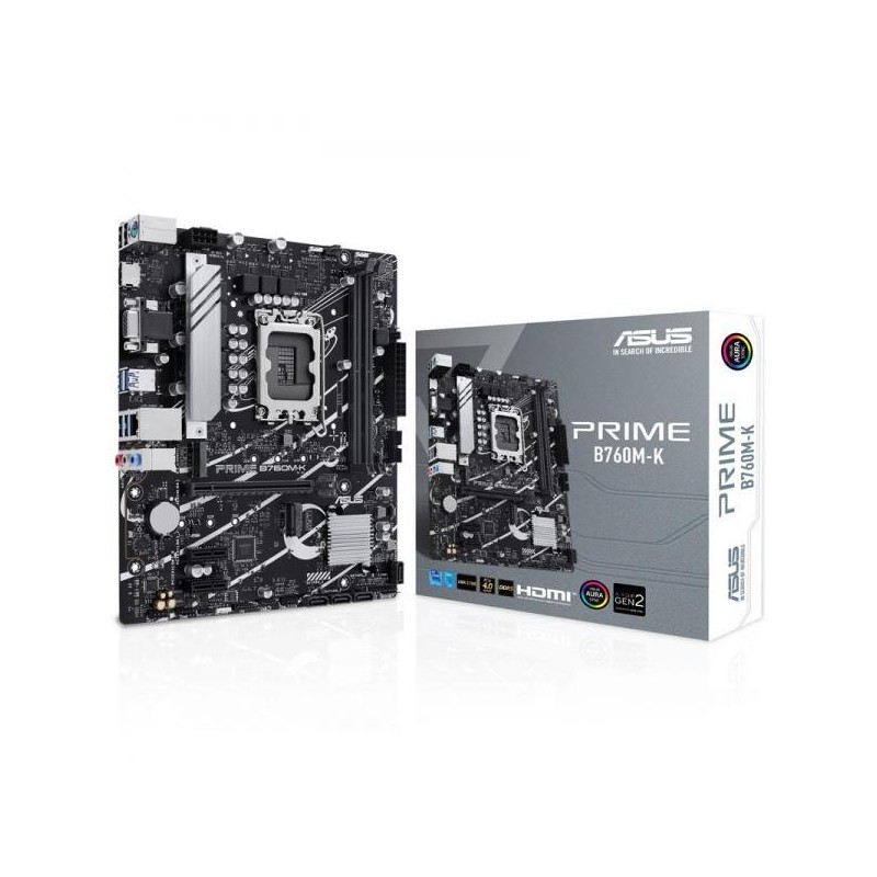 Placa de baza asus prime b760m-k ddr5 lga1700 2 x dimm slots 1 x vga