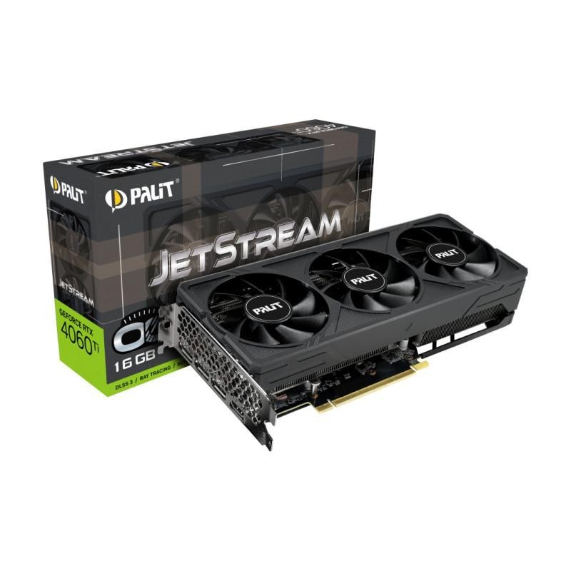 Placa video palit geforce rtx™ 4060 ti jetstream oc 16gb gddr6 128bit pci-e 4.0 hdmi