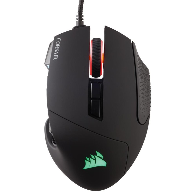 Mouse corsair scimitar rgb elite optical cu fir 18k dpi 4 zone rgb 17 butoane