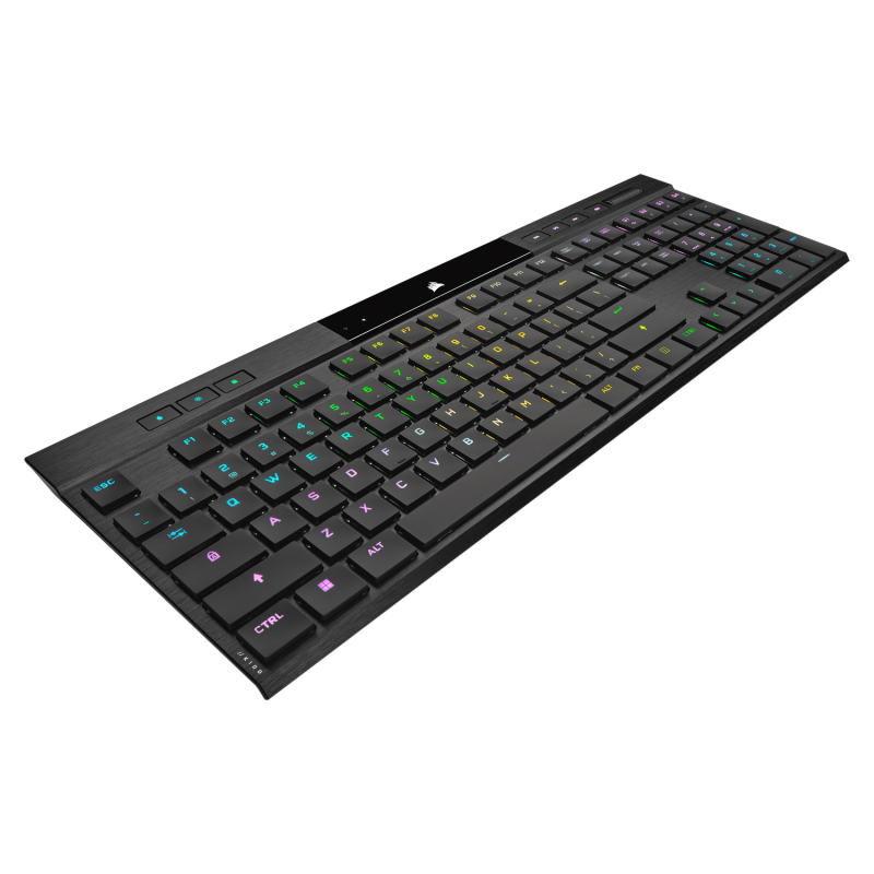 Corsair k100 air wireless rgb ultra-thin mechanical negru  full key (nkro) with 100% anti-ghosting supported