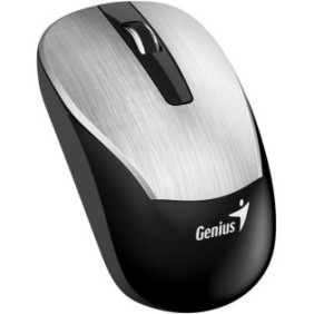 Mouse genius eco-8015 wireless pc sau nb 2.4ghz optic 1600 dpi argintiu