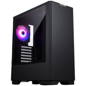 Carcasa phanteks eclipse g300a atx tempered glass argb negru preinstalled fans 1x 120 mm